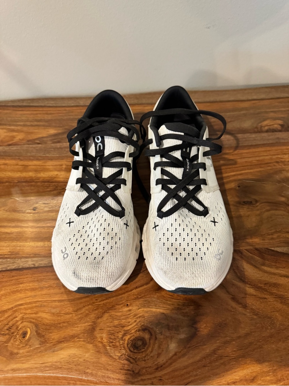 On Running Men's White and Black Performance Running Shoes